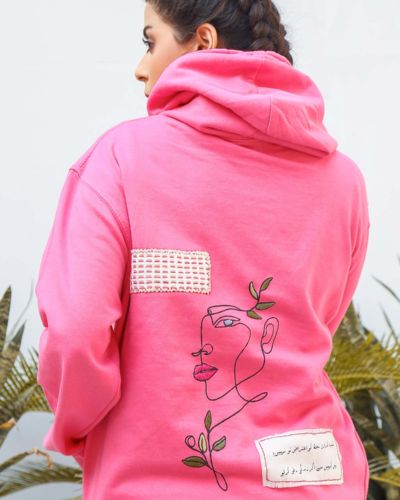 Face of Life <br/><span> Fuchsia Pink Pullover Hoodie