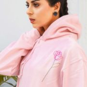 Love Math Equation <br/><span> Baby Pink Pullover Hoodie