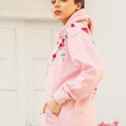 Pink Blossom <br/><span> Baby Pink Pullover hoodie