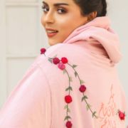 Pink Blossom <br/><span> Baby Pink Pullover hoodie