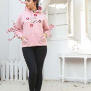 Crochet Floret <br/><span> Baby Pink Pullover Hoodie