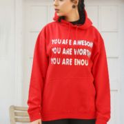 You are Awesome <br/><span> Red Pullover Hoodie