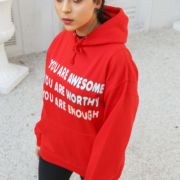 You are Awesome <br/><span> Red Pullover Hoodie