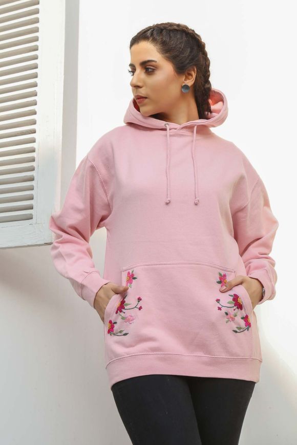 Eden Bliss <br/><span> Baby Pink Pullover Hoodie