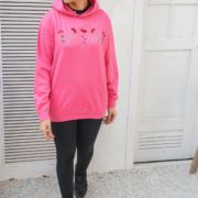 Red Trillium <br/><span> Fuchsia Pink Pullover Hoodie