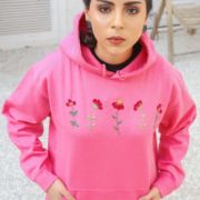 Red Trillium <br/><span> Fuchsia Pink Pullover Hoodie