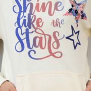 Shine like the Star <br/><span> Off White Pullover Hoodie