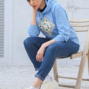 Crochet Craze <br/><span> Sky Blue Pullover Hoodie