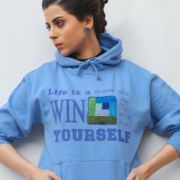 Puzzle Of Life <br/><span> Sky Blue Pullover Hoodie