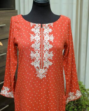 2 Piece – Embroidered Suit PW23-SU02